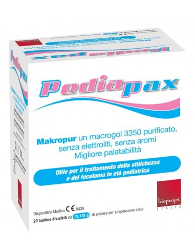 bioprojet italia srl pediapax polvere 20 bustine 13,125 g